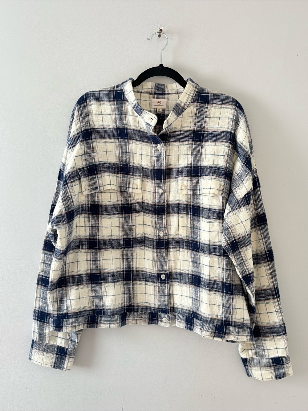 AG Adriano Goldschmied NWT Smith Plaid Shirt Jacket Buttondown Long Sleeve Thick